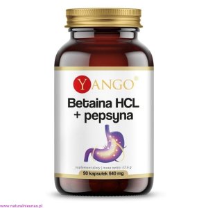 BETAINA HCL + PEPSYNA 90 kapsułek Yango