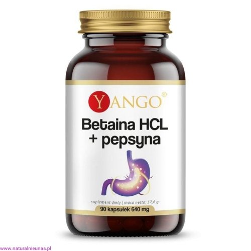 BETAINA HCL + PEPSYNA 90 kapsułek Yango