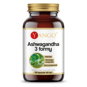ASHWAGANDHA 3 Formy 410mg 90 k Yango (Witania ospała)