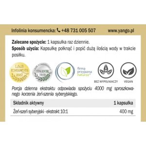 ŻEŃ-SZEŃ SYBERYJSKI 90 kaps. Yango