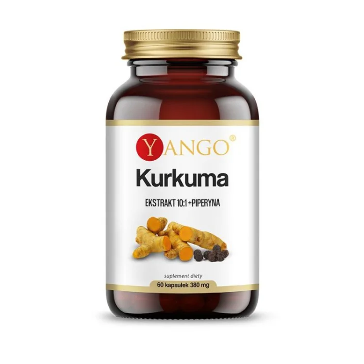 KURKUMA 10:1 + piperyna 380mg 60 kaps. Yango