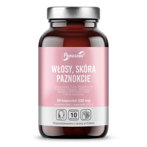 WŁOSY SKÓRA PAZNOKCIE 50 kapsułek Yango Panaseus