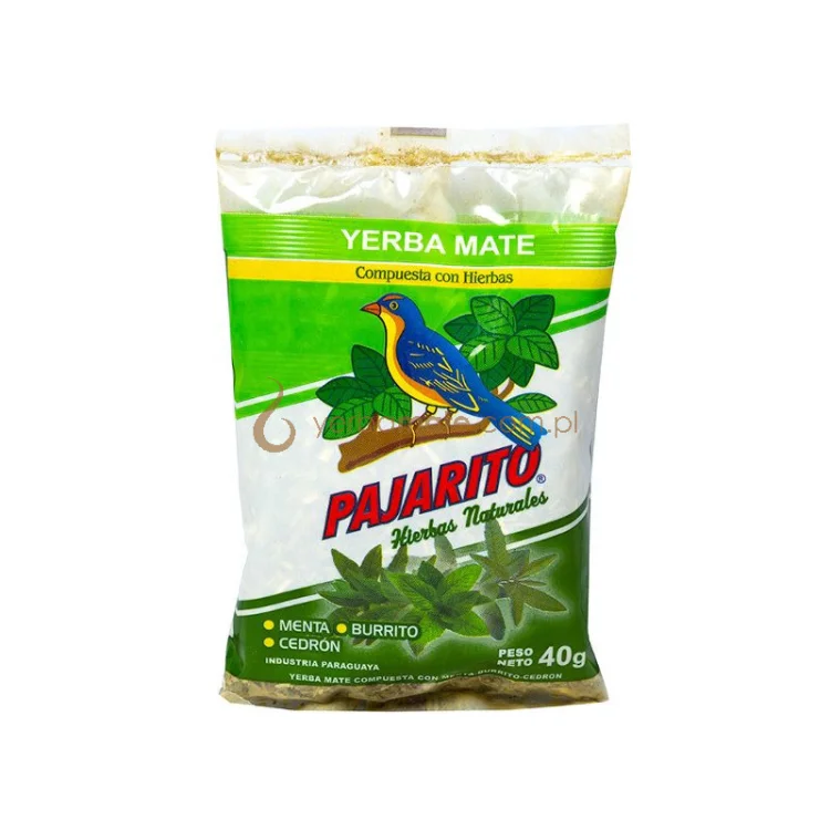 Yerba Mate Pajarito Compuesta Menta 40g