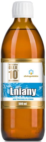 OLEJ LNIANY tłoczony na zimno 10 stopniowy Złoto Polskie 500 ml Olandia