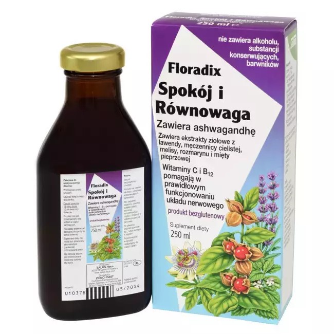 Spokój i Równowaga 250 ml Płyn Zioło-Piast Floradix