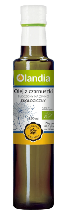 Złoto Polskie OLEJ Z CZARNUSZKI tłoczony na zimno EKO 250 ml Olandia