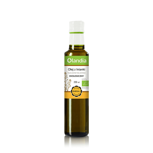 Złoto Polskie OLEJ Z LNIANKI  (rydzowy) tłoczony na zimno eko 250 ml