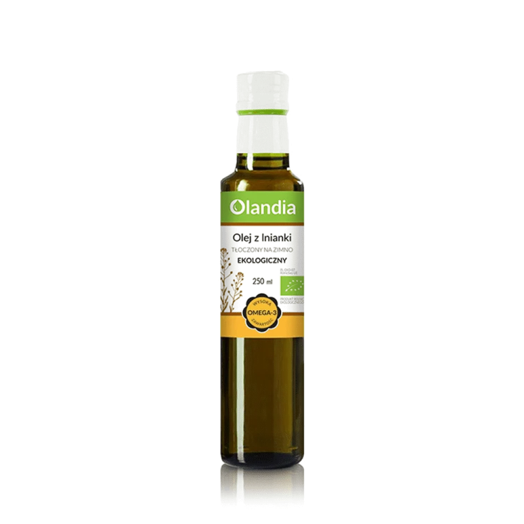 Złoto Polskie OLEJ Z LNIANKI  (rydzowy) tłoczony na zimno eko 250 ml