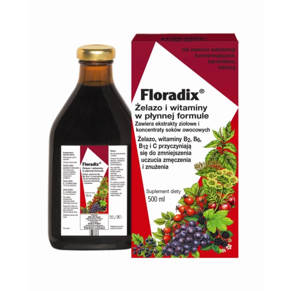 ŻELAZO I WITAMINY 500 ml Zioło-Piast Floradix