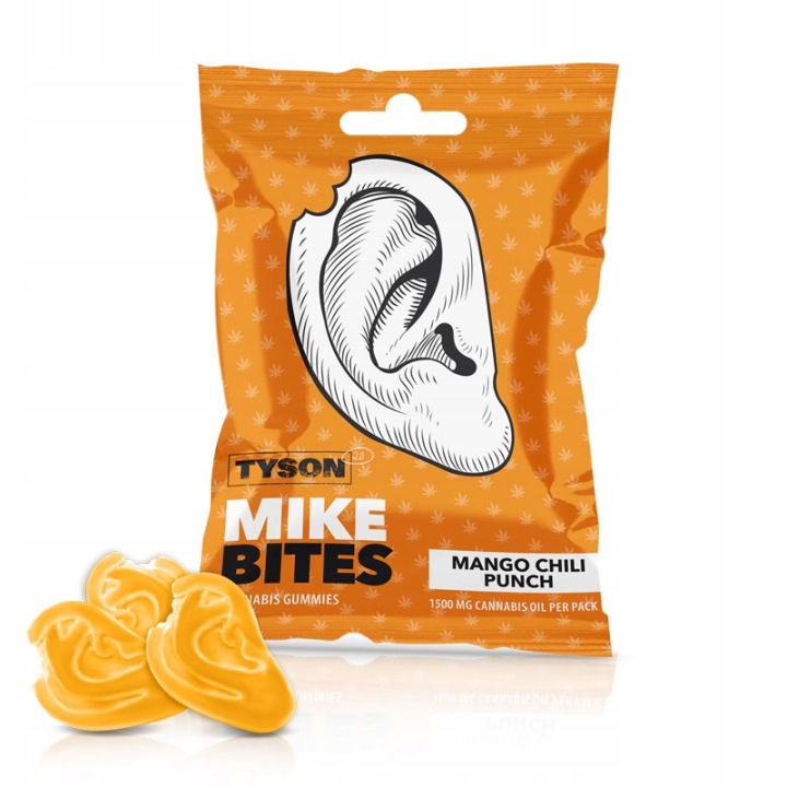 TYSON MIKES Mango Chili Żelki 50g  - Hemp Center