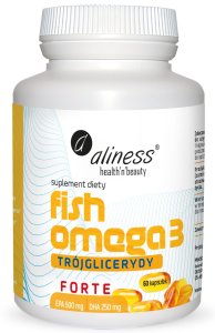 FISH OMEGA 3 Forte TRÓJGLICERYDY 60 kapsułek - Medicaline Aliness