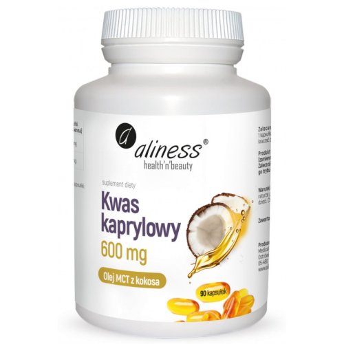 KWAS KAPRYLOWY 90 kapsułek - Medicaline Aliness