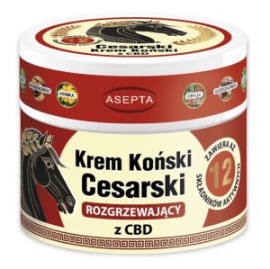 Krem KOŃSKI CESARSKI Z CBD rozgrzewający 150 ml - Asepta