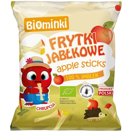 FRYTKI JABŁKOWE  Bio 40 g - Biominki  ( bezglutenowe)