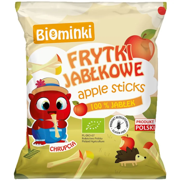 FRYTKI JABŁKOWE  Bio 40 g - Biominki  ( bezglutenowe)