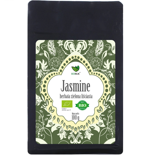 JASMINE Bio herbata zielona liściasta 100 g - Ecoblik
