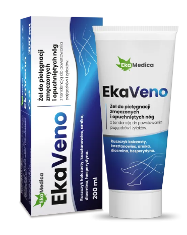 EkaVeno Żel do pielęgnacji zmęczonych nóg 200 ml - Ekamedica