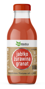 JABŁKO ŻURAWINA GRANAT 0,3 l Ekamedica Suplement diety
