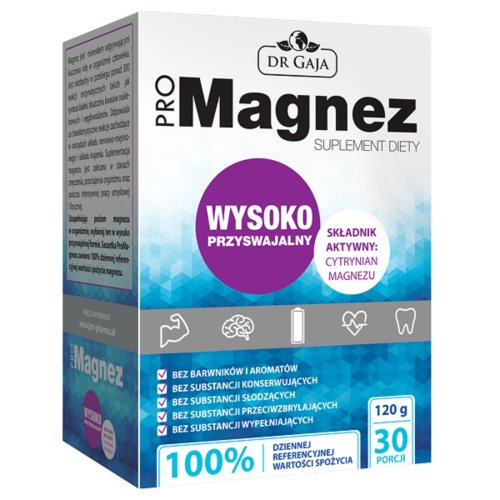 PROMAGNEZ wysoko przyswajalny 30 saszetek dr Gaja