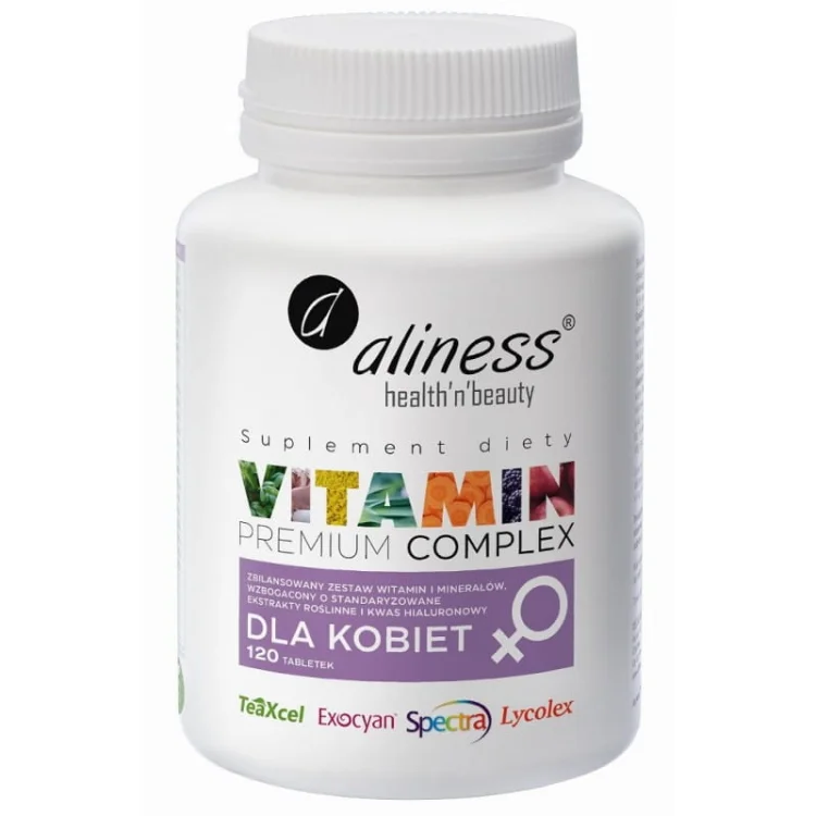 VITAMIN PREMIUM DLA KOBIET 120 tabletek -  Medicaline Aliness