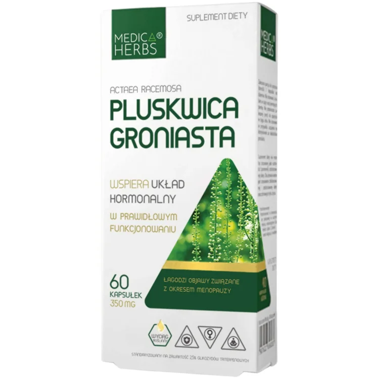 PLUSKWICA GRONIASTA 350 mg 60 kaps. Medica Herbs