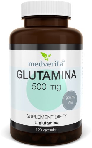 GLUTAMINA 500 mg 120 kapsułek - Medverita