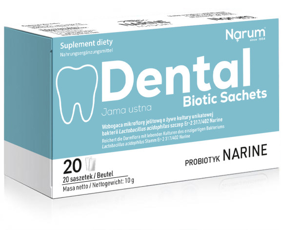 DENTAL BIOTIC  Sache 20 saszetek -  Narum
