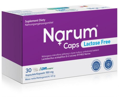 NARUM CAPS Lactose free 30 kaps. 150 mg