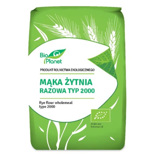 Mąka żytnia razowa typ 2000 BIO 1kg Bio Planet