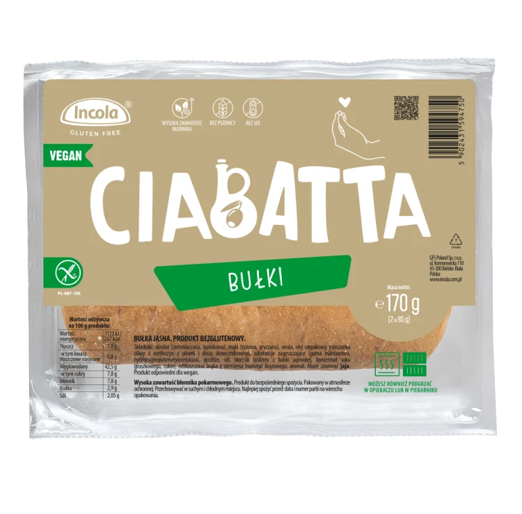 BUŁKI CIABATTA 2 szt. 170 g - GFS Poland