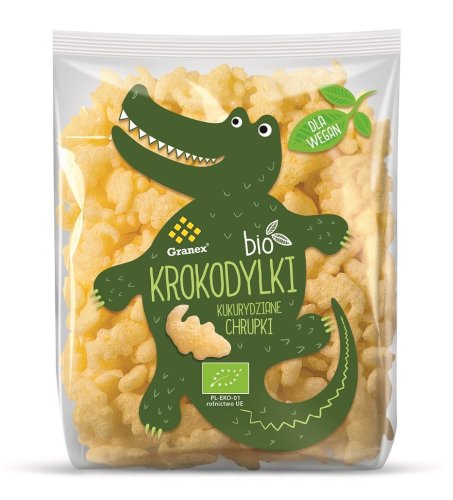 KROKODYLKI chrupki kukurydziane Bio 80g - GRANEX