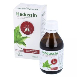 HEDUSSIN 33 mg/4 ml, syrop, 100 ml PhytoPharm -  OTC (wyciąg z bluszczu)
