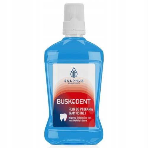 BUSKODENT płyn do płukania jamy ustnej 500 ml - Sulphur Zdrój