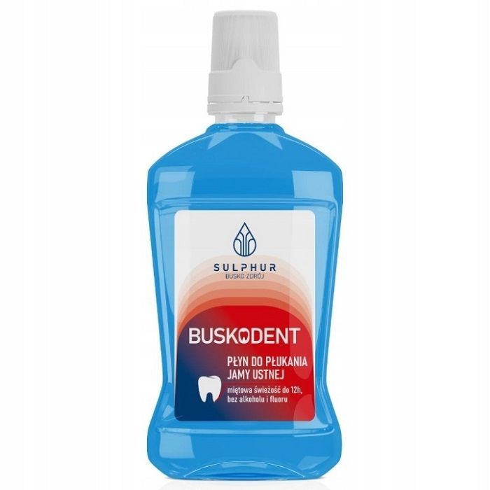 BUSKODENT płyn do płukania jamy ustnej 500 ml - Sulphur Zdrój