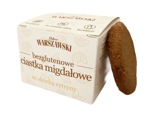 Ciastka MIGDAŁOWE ZE SKÓRKĄ CYTRYNY 150 g - Baton Warszawski