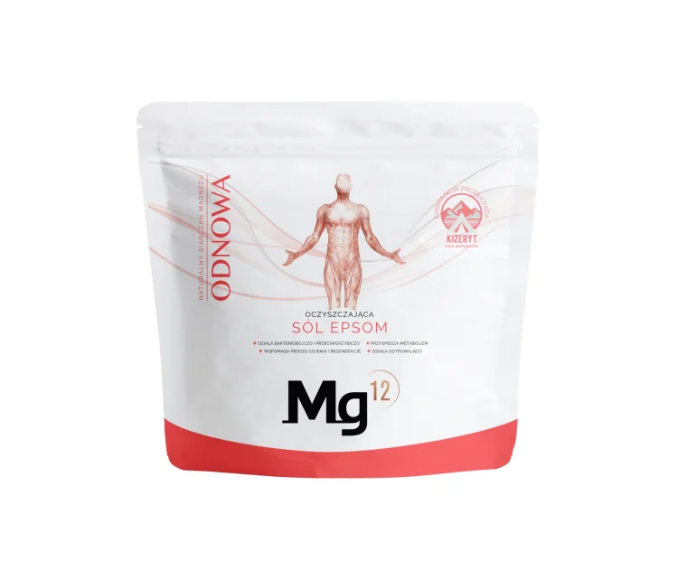 Sól Epsom Odnowa 4 kg Dziłanie przeciwgrzybicze MG12