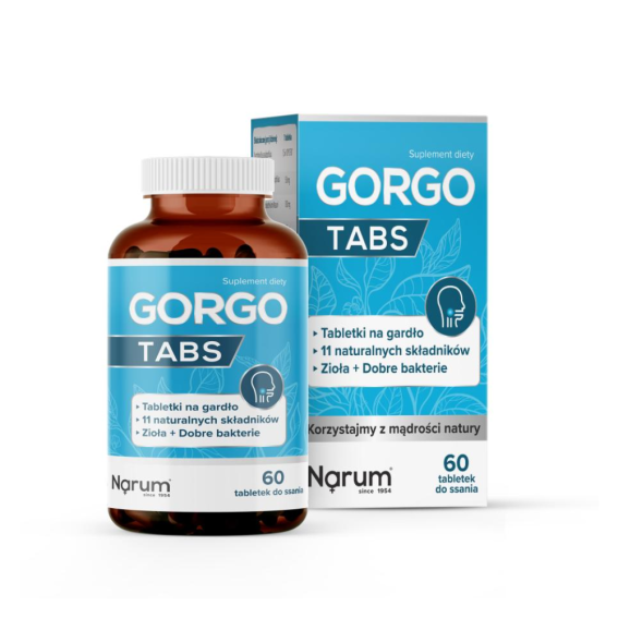 GORGO TABS 60 tabletek Narum (na gardło)