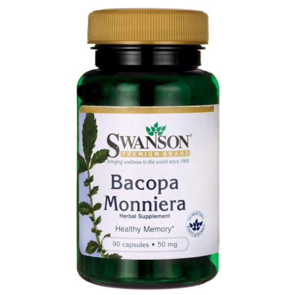 BACOPA MONNIERA 10:1 Ekstract (Brahmi) 90 kaps. Swanson