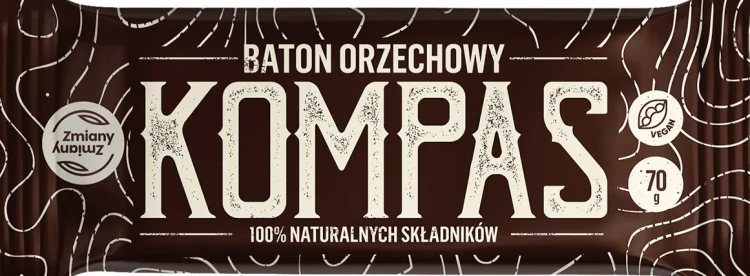 Baton orzechowy KOMPAS 70 g - Zmiany Zmiany