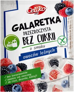 OWOCE LEŚNE galaretka bez cukru 14 g - Celico ( bezglutenowa)