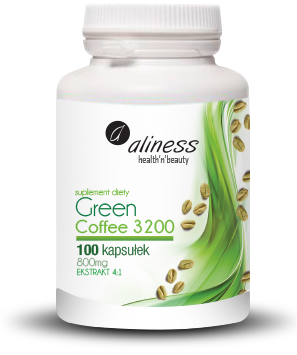 GREEN COFFEE 100 kapsułek - Medicaline, Aliness