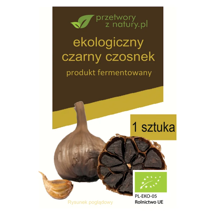 CZARNY CZOSNEK bezglutenowy BIO (1 szt.) - PRZETWORY Z NATURY