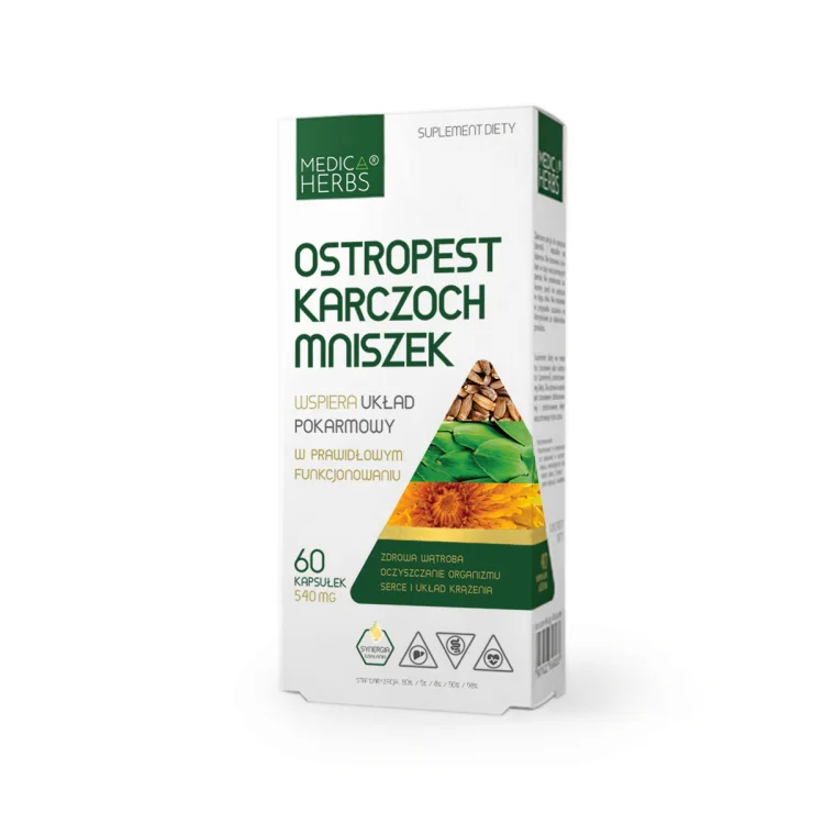 OSTROPEST KARCZOCH MNISZEK 60 kaps. Medica Herbs