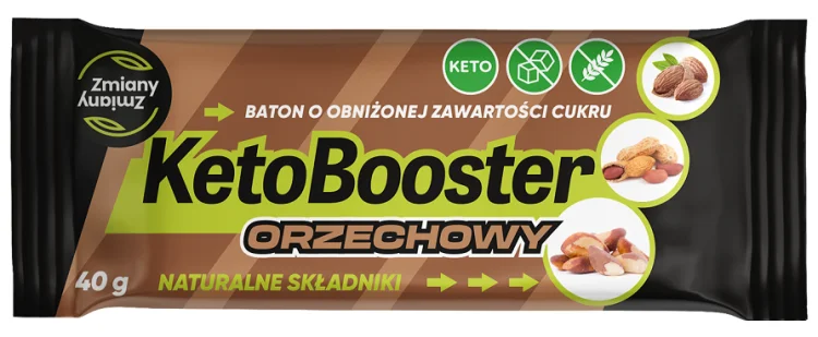 BATON ORZECHOWY KETO BOOSTER BG 40 g Zmiany Zmiany
