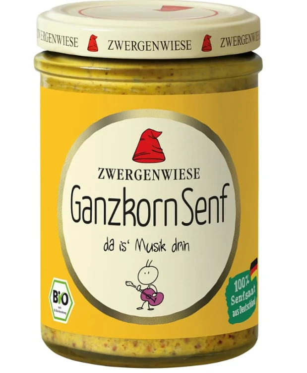 MUSZTARDA FRANCUSKA Bezglutenowa BIO 160 ml - Zwergenwiese