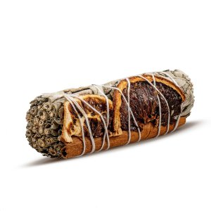 Biała szałwia z CYNAMONEM i POMARAŃCZĄ – Kadzidło 20-30 g (rolka)