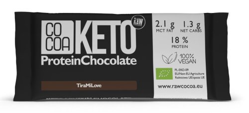 CZEKOLADA PROTEINOWA KETO Bio 40 g COCOA- Surovital