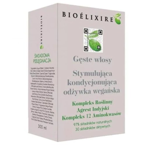 GĘSTE WŁOSY odżywka wegańska 300 ml Bioelixire