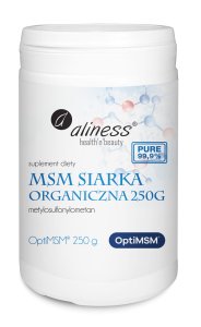 MSM Siarka Organiczna 250 g - Medicaline Aliness