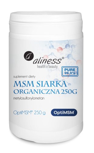 MSM Siarka Organiczna 250 g - Medicaline Aliness